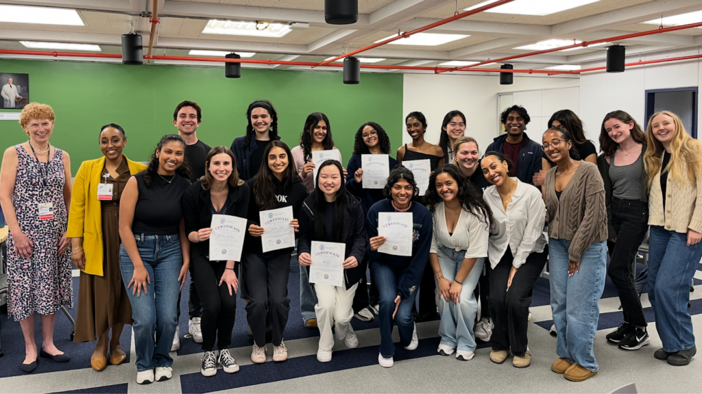 Photo of Patient Navigators posing with their certificates